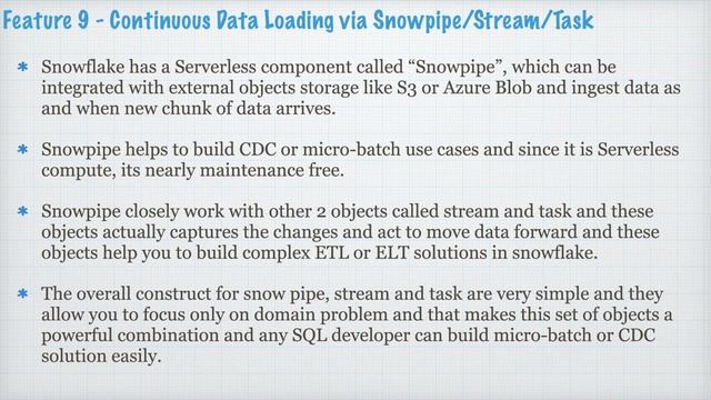 Snowflake Unique Features | Chapter-6 | Snowflake Hands-on Tutorial смотреть онлайн