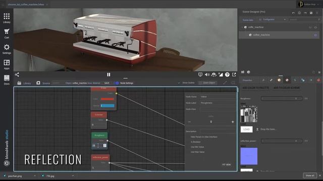 Blend4Web Studio: создание Uber материалов в нодовом редакторе смотреть онлайн