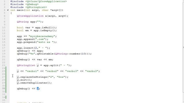 Tutorial Qt - 15 - Trabajando con QStringList. смотреть онлайн