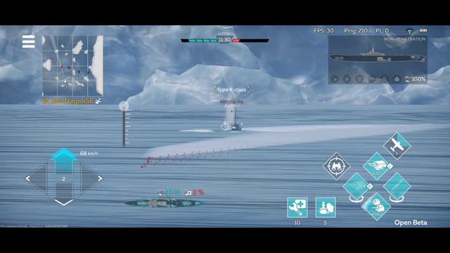 War Thunder mobile Admiral Hipper Gameplay. смотреть онлайн