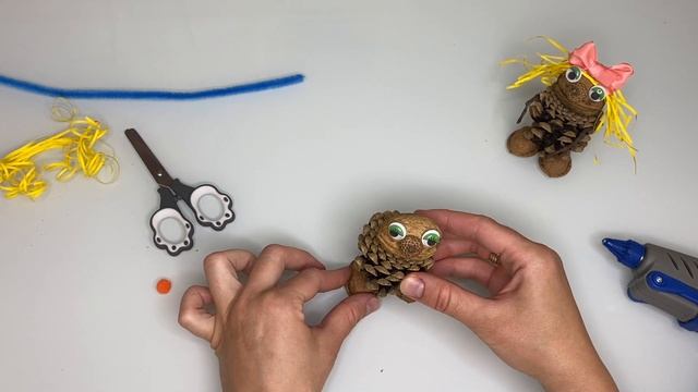 Лесные жители / осенняя поделка из природных материалов смотреть онлайн