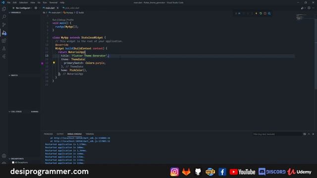Flutter Theme Generator is Here ⚡? ! Desi Programmer смотреть онлайн