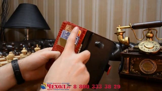Фирменный чехол-книжка с подставкой и визитницей для Samsung Galaxy Note 5 лаковая кожа смотреть онлайн