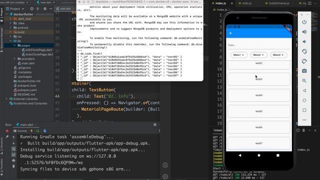 [1. Flutter Layout] Flutter & Docker (NodeJs + MongoDB) смотреть онлайн