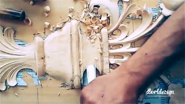 Woodcarving Baroque Element ►► Timelapse Урок Резьба по дереву Барокко Элемент смотреть онлайн