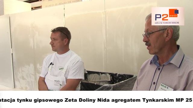 Prezentacja Tynku Gipsowego Zeta Doliny Nida Agregatem Tynkarskim MP 25 Putzmeister