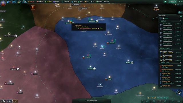 Tok plays Stellaris: Utopia - United Jurinn Worlds ep. 24 - Maneuvers Complete смотреть онлайн