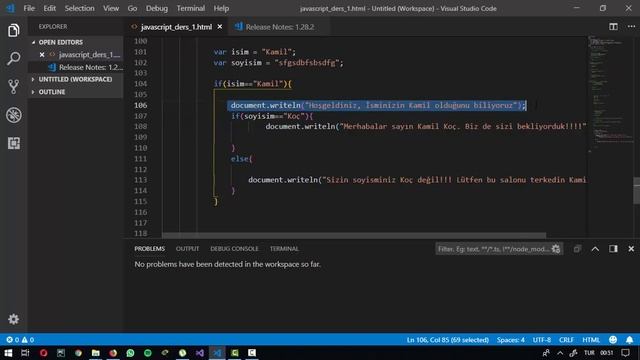 Javascript Dersleri 2018: 8 - İç İçe ve Kompleks Koşul Yapıları (ve,veya ifadeleri) смотреть онлайн