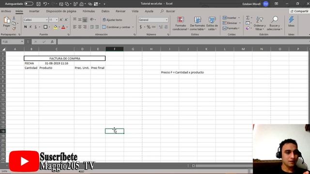 Tutorial Excel - Creando una Factura de compra смотреть онлайн
