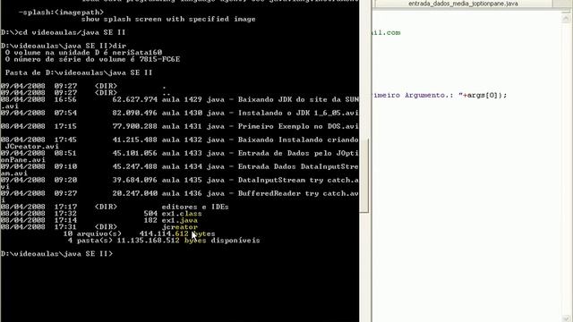 Aula 1437 java - Entrada Dados String Args смотреть онлайн