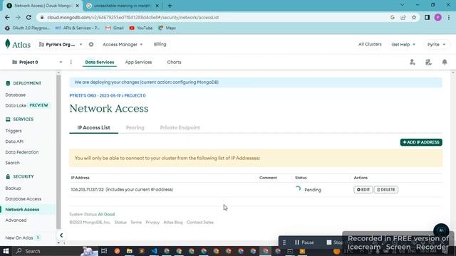 MongooseServerSelectionError: Could not connect to any servers in your MongoDB Atlas cluster. смотреть онлайн