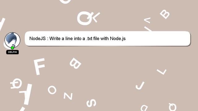 NodeJS : Write a line into a .txt file with Node.js смотреть онлайн