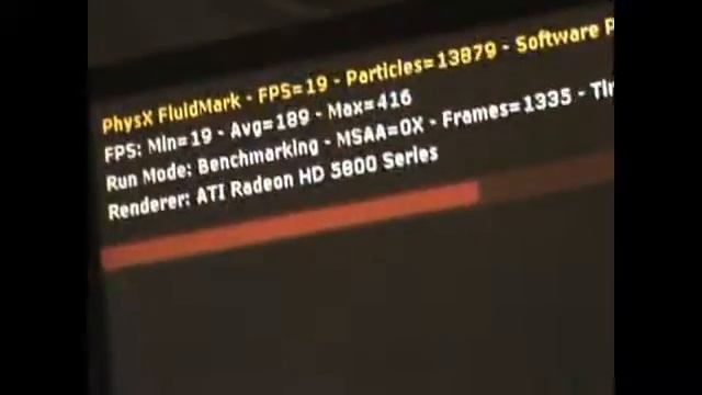 Fluidmark PhysX Benchmark Run смотреть онлайн