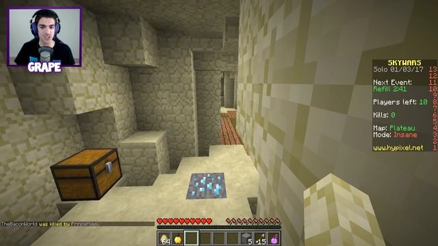 I AM SAND STONE! | Minecraft Skywars Trolling (I AM STONE CHALLENGE) смотреть онлайн