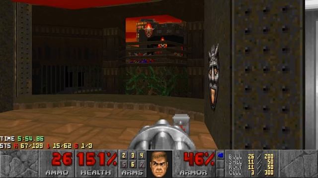 Doom 2 in Spain Only - MAP12: La Fábrica (Blind Ultra-Violence 100%) смотреть онлайн