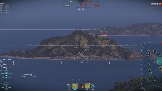World of Warships Ранговые бои (бронзовая лига) Линкор Нагато смотреть онлайн