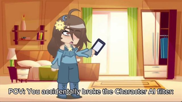 When you accidentally break the Character AI filter: смотреть онлайн