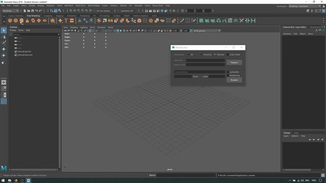 RenameTool for Maya смотреть онлайн