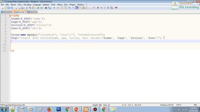 PHP Tutorial Part 3 in Hindi learn database connectivity , fetch data from db смотреть онлайн