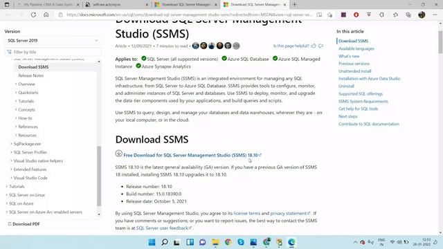 How to Install SQL Server 2019 Express and SSMS in Windows 10 & Windows 11 смотреть онлайн