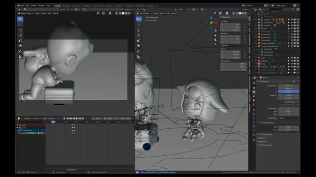 Sweet Box – Anime-style short animation with Blender 2.8 Eevee (+ very tiny technical explanation) смотреть онлайн