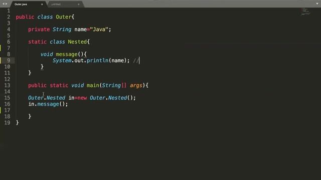 What are static nested classes in Java? смотреть онлайн