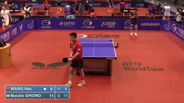 2014 German Open MS R2 WANG Hao CHN vs SHIONO Masato JPN смотреть онлайн