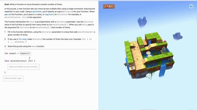 Swift Playgrounds на русском, Parameters 1 урок | Moving Further Forward смотреть онлайн