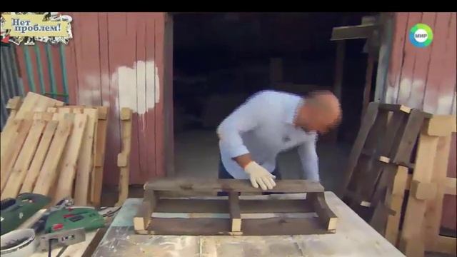Полка из паллет, как сделать полку из паллет. смотреть онлайн