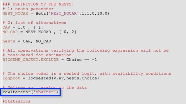 Nested logit with PythonBiogeme смотреть онлайн