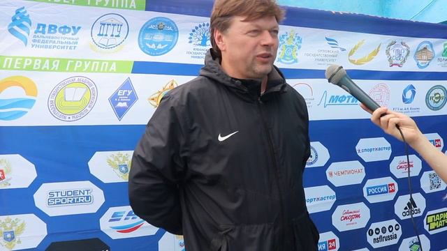 Главный тренер МФТИ Евгений Козлов после матча ЕГУ - МФТИ (0:0) смотреть онлайн