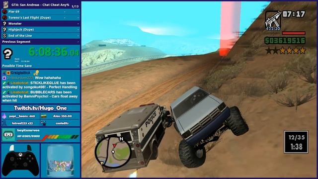Viewers Control The Cheats During GTA San Andreas Speedrun! - Raising Money For Charity!