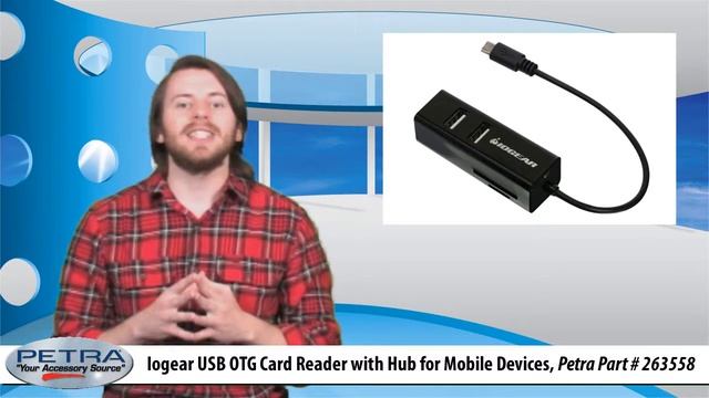 Iogear USB OTG Card Reader with Hub for Mobile Devices смотреть онлайн