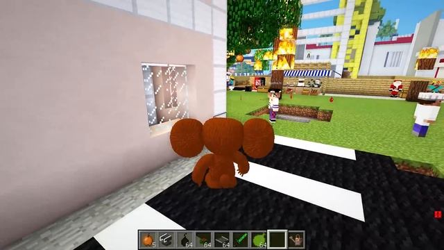 Я СТАЛ ЧЕБУРАШКОЙ И ЗАТРОЛЛИЛ СВОИХ ДРУЗЕЙ в МАЙНКРАФТ ДЕВУШКА НУБ И ПРО ВИДЕО ТРОЛЛИНГ MINECRAFT смотреть онлайн