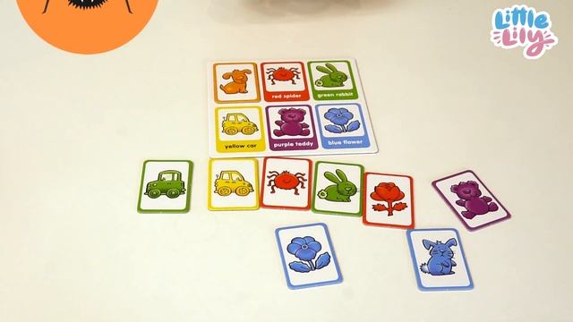 Учим цвета на английском – Игра “Цветное лото” – Английский для детей 3-9 | Little Lily смотреть онлайн