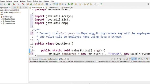 Java: Convert List of Employees to Map of Long, String | Employee ID as Key, Name as Value смотреть онлайн