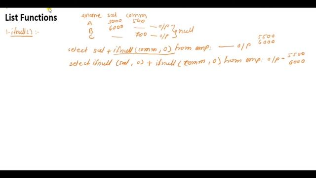 List functions in MySQL смотреть онлайн