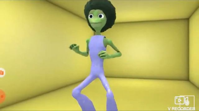 Зелёный человечек танец