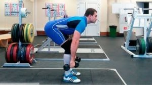 Становая тяга с гантелями: техника выполнение