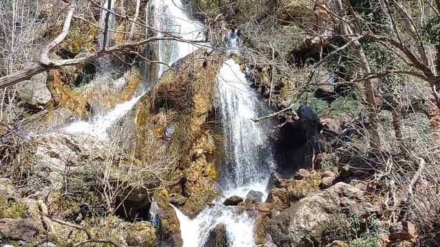 Река Кизил-Кобинка , водопад Су-Учхан. смотреть онлайн