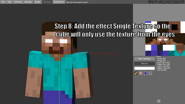 Make Glowing Eyes in 15 Steps | Customizable Player Models Tutorial смотреть онлайн