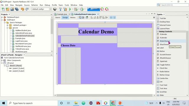 How to Use JCalendar in Java Swing(GUI-Module 3) смотреть онлайн