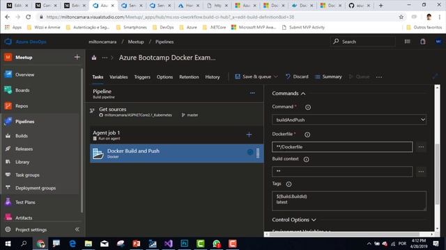 Azure DevOps - Definição de Build & Release com Docker смотреть онлайн