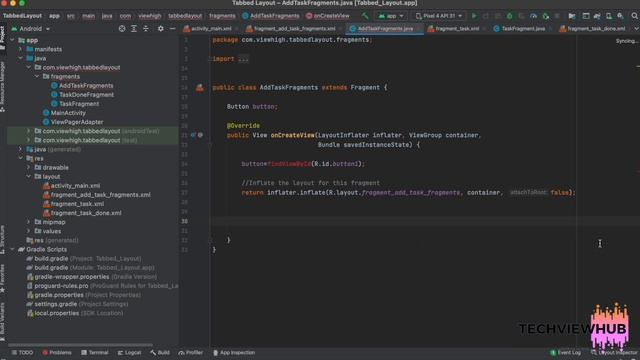 Cannot resolve method findViewById in fragment | TechViewHub | Android Studio смотреть онлайн