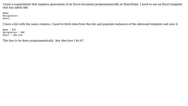 Sharepoint: Populate an excel object with List entry items смотреть онлайн
