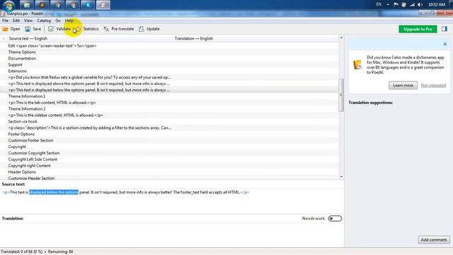 How to create .POT file for WordPress theme using POEDIT software free version смотреть онлайн