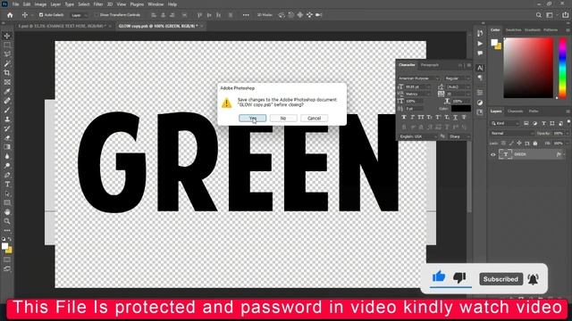 Neon Light Editable Font Photoshop Tutorial смотреть онлайн