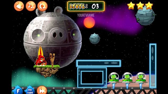 Angry Birds Space Alien War Gameplay смотреть онлайн