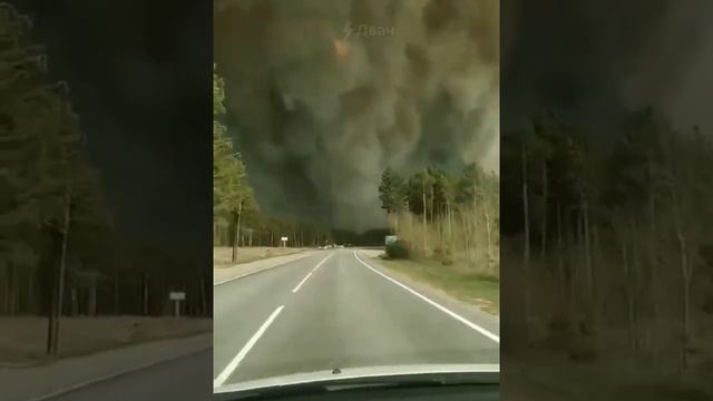 В Тюменской области сильнейший пожар