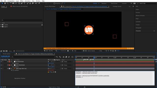 Tip 027 - How To Use Markers To Trigger Animation Without Keyframes in After Effects смотреть онлайн